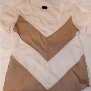 White & gold top